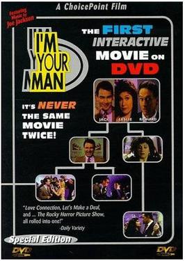 front cover of the film I'm Your Man, bragging that it's never the same movie twice